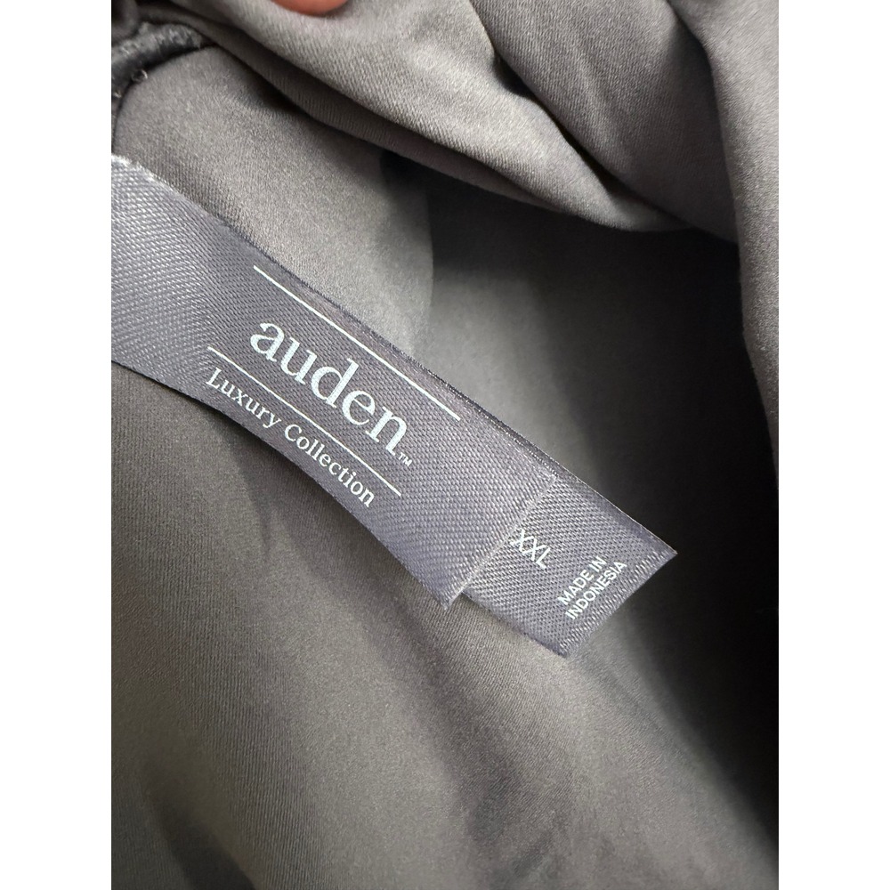 Auden Luxe Stretch Fully Lined Bodysuit Mauve Gray XXL Short Sleeve Crew Neck - Picture 6 of 10